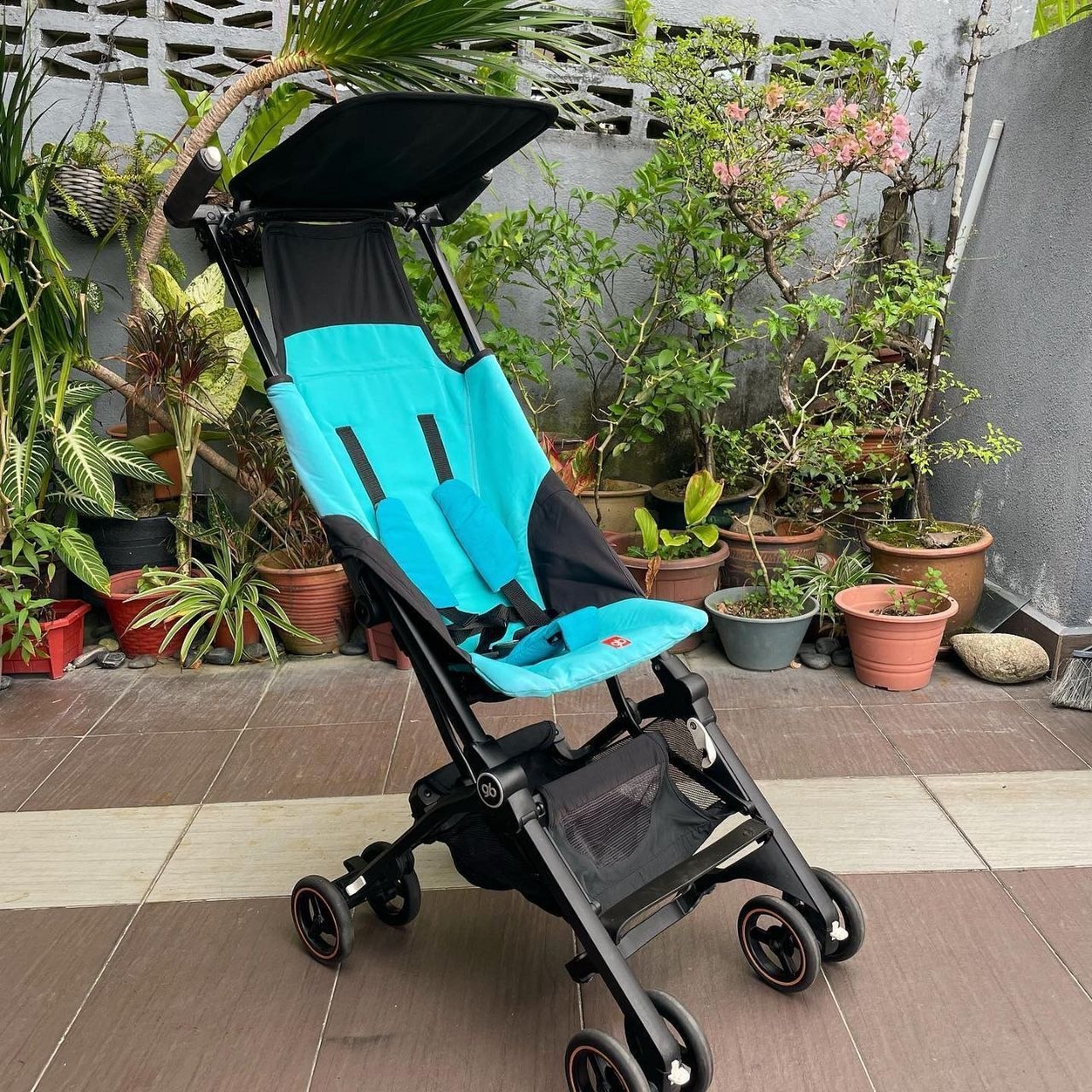 GB Pockit Stroller, TURQOUISE — main product image